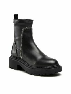 Προϋπολογισμός ⭐ Badura Γυναίκες Biker Μποτάκια Μποτάκια 101 Μαύρο 💯