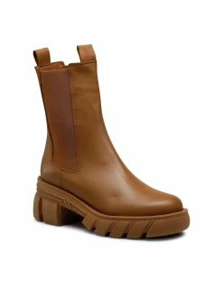 Καλύτερη πώληση 🧨 Badura Γυναίκες Biker Μποτάκια Μποτάκια 222FW34 Καφέ 👍