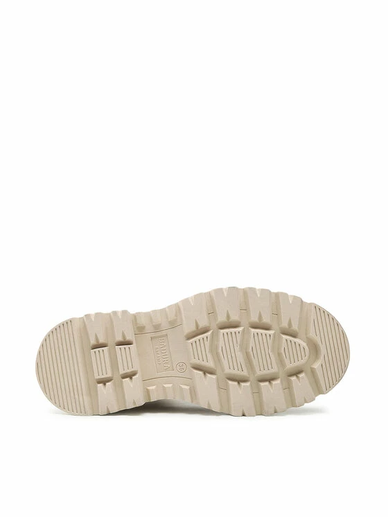 Εξοδος ❤️ Badura Γυναίκες Biker Μποτάκια Μποτάκια με λάστιχο 2131 Μπεζ 🎁 - Image 4