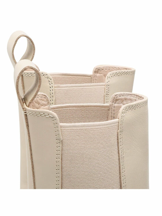 Εξοδος ❤️ Badura Γυναίκες Biker Μποτάκια Μποτάκια με λάστιχο 2131 Μπεζ 🎁 - Image 6