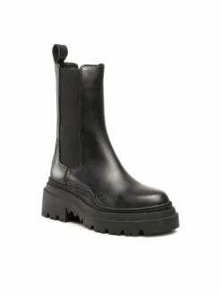 Φτηνός 🎉 Badura Γυναίκες Biker Μποτάκια Μποτάκια 2131 Μαύρο 🎁