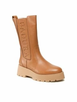 Best Pirce 🥰 Badura Γυναίκες Biker Μποτάκια Μποτάκια 8093 Καφέ 👍