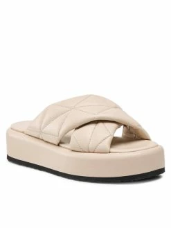 Το φθηνότερο 🎁 Badura Γυναίκες Παντόφλες 22SS02 Μπεζ 💯