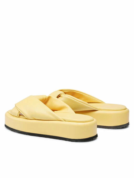 Προϋπολογισμός 😀 Badura Γυναίκες Παντόφλες 22SS11 Κίτρινο 🤩 - Image 3