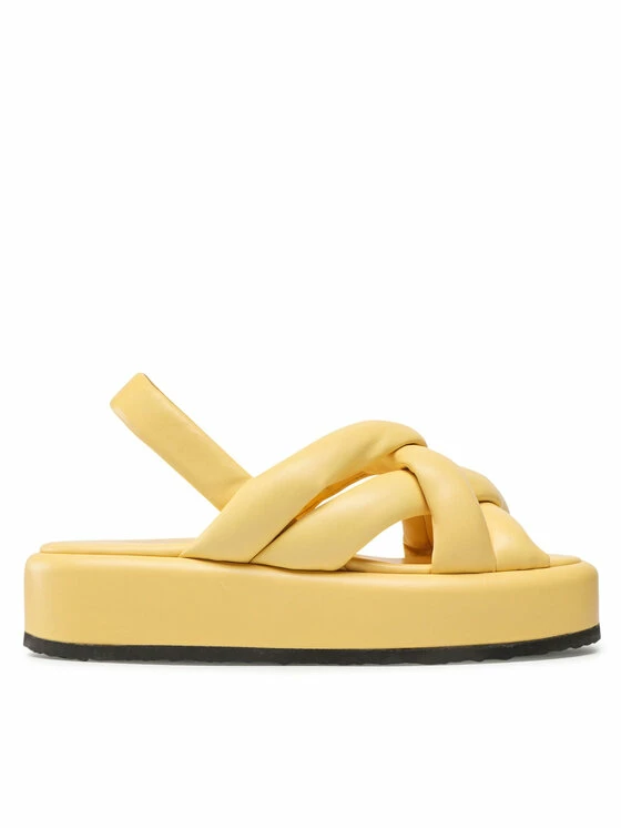 Εκπτωση 🔥 Badura Γυναίκες Σανδάλια 22SS09 Κίτρινο ❤️ - Image 2