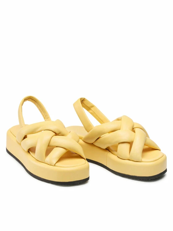 Εκπτωση 🔥 Badura Γυναίκες Σανδάλια 22SS09 Κίτρινο ❤️ - Image 5