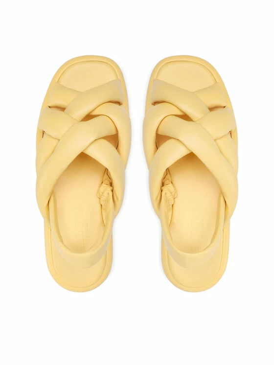 Εκπτωση 🔥 Badura Γυναίκες Σανδάλια 22SS09 Κίτρινο ❤️ - Image 6