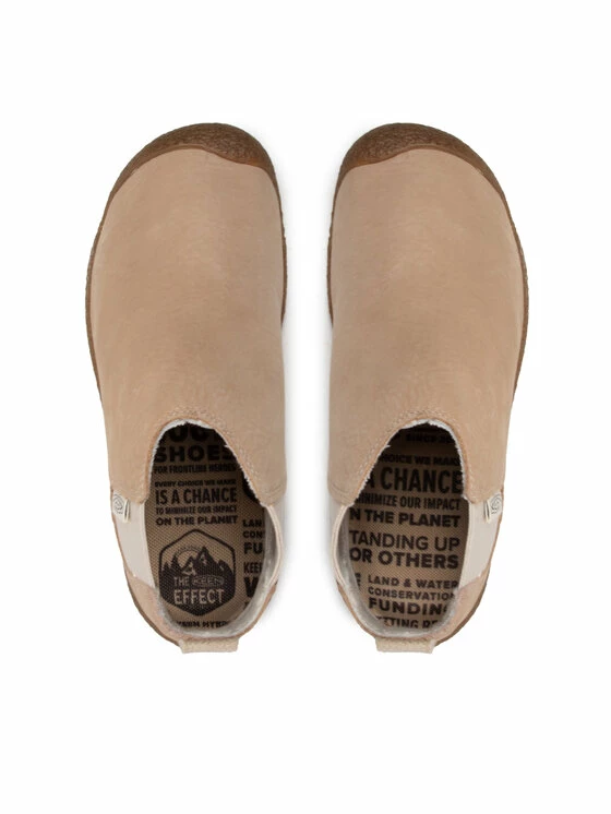 Προϋπολογισμός 🤩 Keen Γυναίκες Biker Μποτάκια Μποτάκια με λάστιχο Mosey Chelsea Leather 1026453 Μπεζ 💯 - Image 5