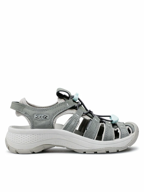 Νέος 🔔 Keen Γυναίκες Μπότες Χιονιού Σανδάλια Astoria West Leather W 1026150 Γκρι 😍 - Image 2