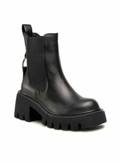 Best Pirce 🔔 Badura Γυναίκες Biker Μποτάκια Μποτάκια 8108 Μαύρο 🎉