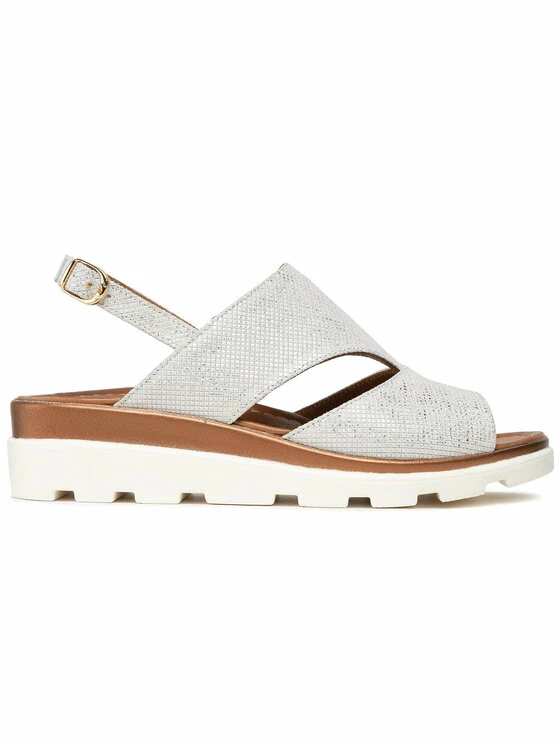 Νέος 🔥 Badura Γυναίκες Σανδάλια B4021-69 Ασημί ✔️ - Image 2