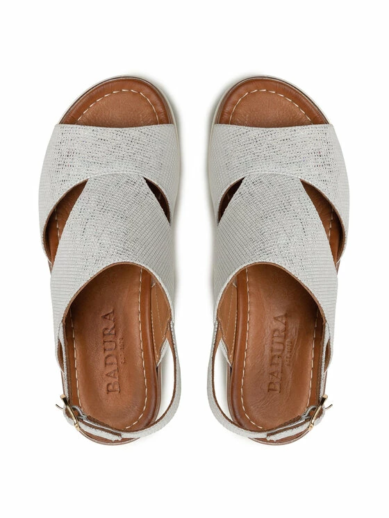 Νέος 🔥 Badura Γυναίκες Σανδάλια B4021-69 Ασημί ✔️ - Image 6