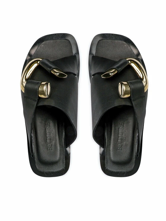 Συμφωνίες 🥰 Badura Γυναίκες Παντόφλες 11301 Μαύρο 🌟 - Image 6