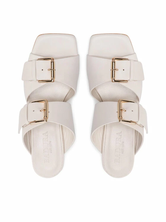 Φτηνός 😍 Badura Γυναίκες Παντόφλες 22902 Λευκό ✨ - Image 6