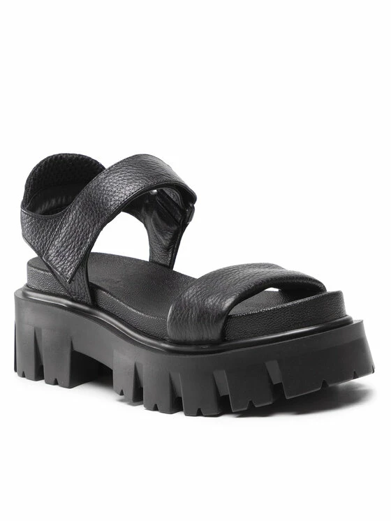 Εξοδος 🌟 Badura Γυναίκες Σανδάλια 22SS56 Μαύρο ❤️