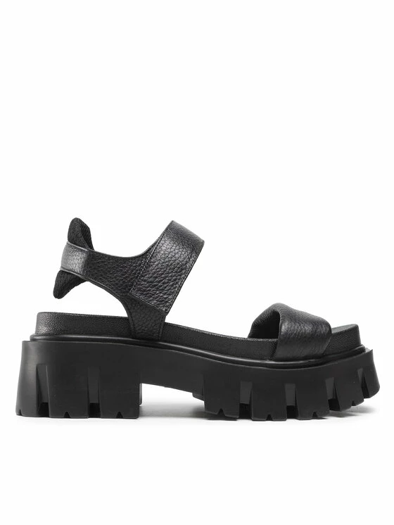 Εξοδος 🌟 Badura Γυναίκες Σανδάλια 22SS56 Μαύρο ❤️ - Image 2