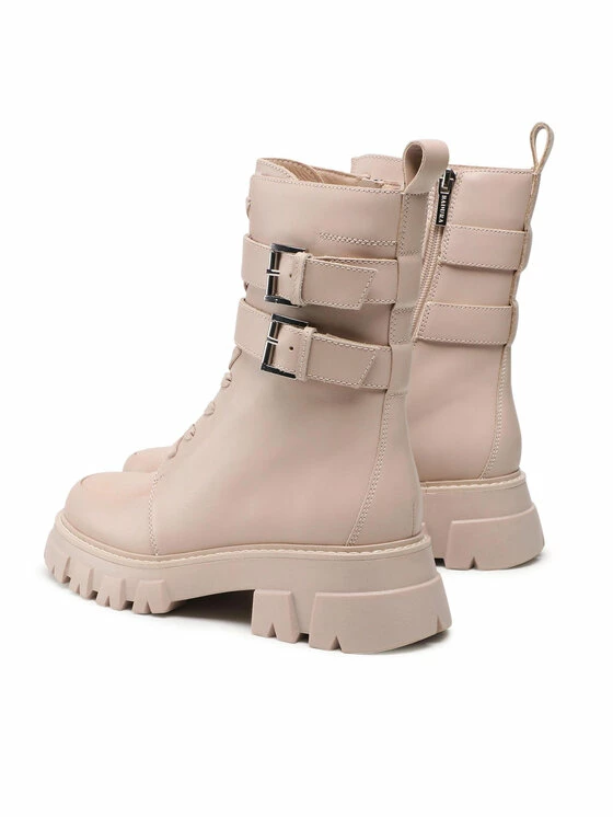 Αγορά ✔️ Badura Γυναίκες Biker Μποτάκια Μποτάκια V787-339 Μπεζ 🛒 - Image 3