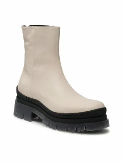 Best Pirce 💯 Badura Γυναίκες Biker Μποτάκια Μποτάκια T348 Λευκό 🧨