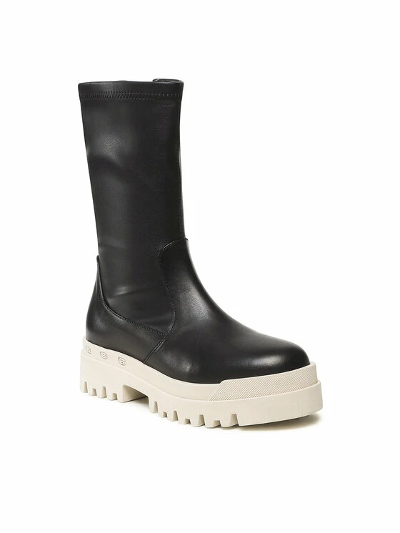 Πολύ καλή προσφορά 🔔 Badura Γυναίκες Biker Μποτάκια Μποτάκια 3040 Μαύρο 👍