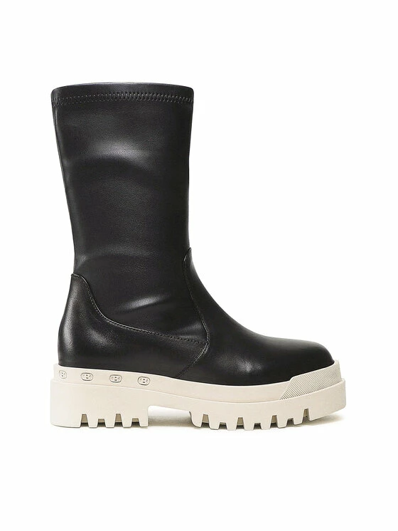 Πολύ καλή προσφορά 🔔 Badura Γυναίκες Biker Μποτάκια Μποτάκια 3040 Μαύρο 👍 - Image 2