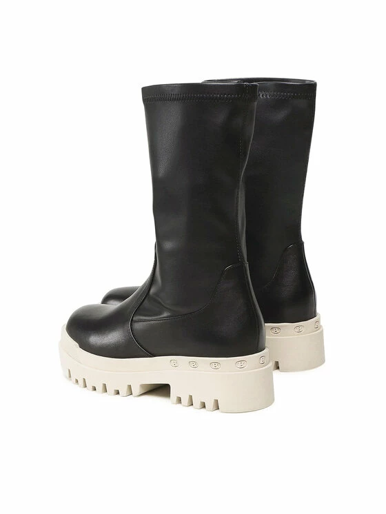 Πολύ καλή προσφορά 🔔 Badura Γυναίκες Biker Μποτάκια Μποτάκια 3040 Μαύρο 👍 - Image 3