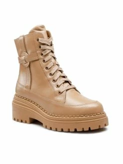 Τοπ 10 🌟 Badura Γυναίκες Biker Μποτάκια Μποτάκια RST-MANILA-09 Μπεζ 🔥