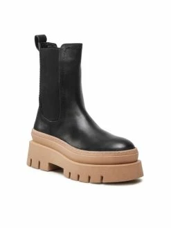 Αγορά 💯 Badura Γυναίκες Biker Μποτάκια Μποτάκια 8118-01 Μαύρο 😀