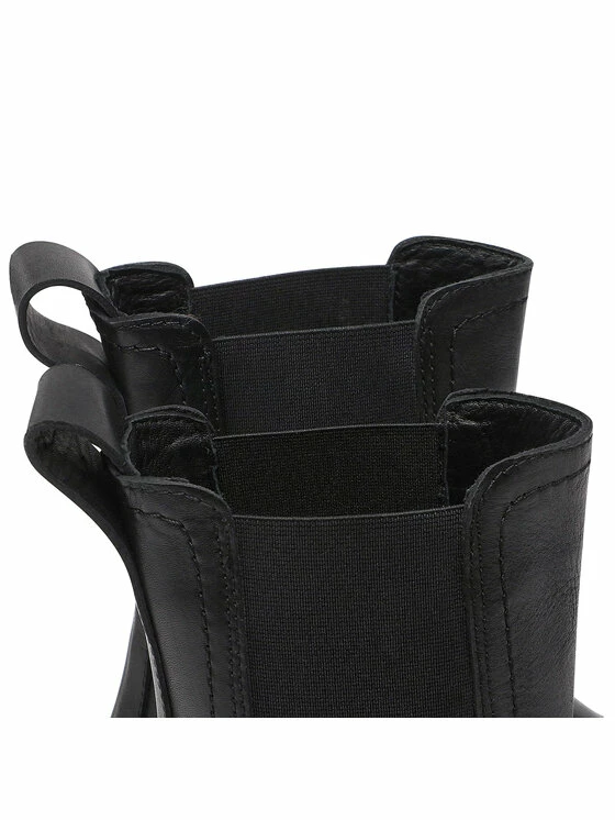 Το φθηνότερο 😉 Badura Γυναίκες Biker Μποτάκια Μποτάκια με λάστιχο 8118-03 Μαύρο ⭐ - Image 6